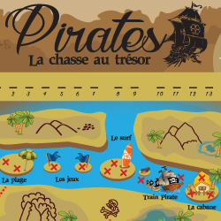 Image carte au trésor des pirates