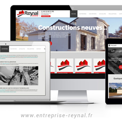 Image du nouveau site internet responsive design Reynal Constructions