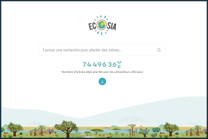 Ecosia, le moteur de recherche solidaire bien branché !